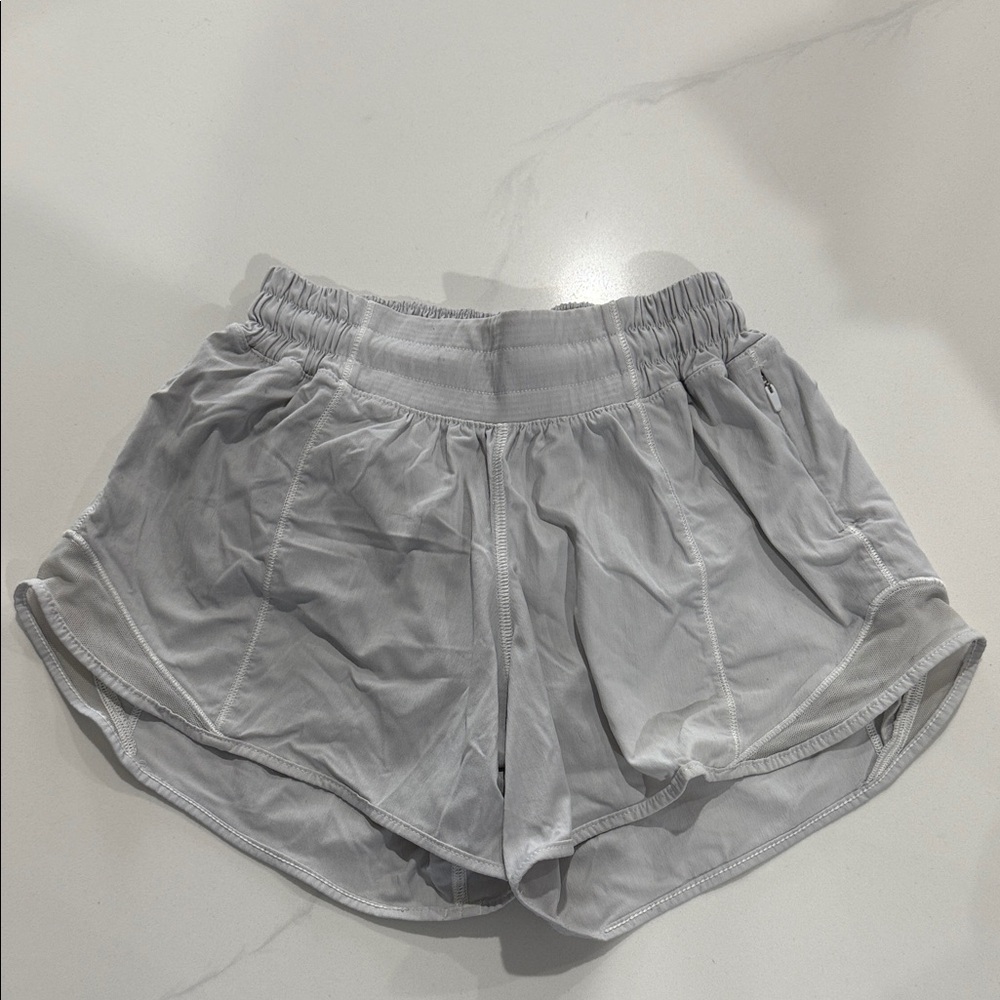 lululemon athletica Light Gray Athletic Shorts